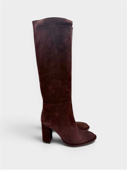 Damen-Lederstiefel IL LACCIO | 2461CAMOSCIOT.MORO